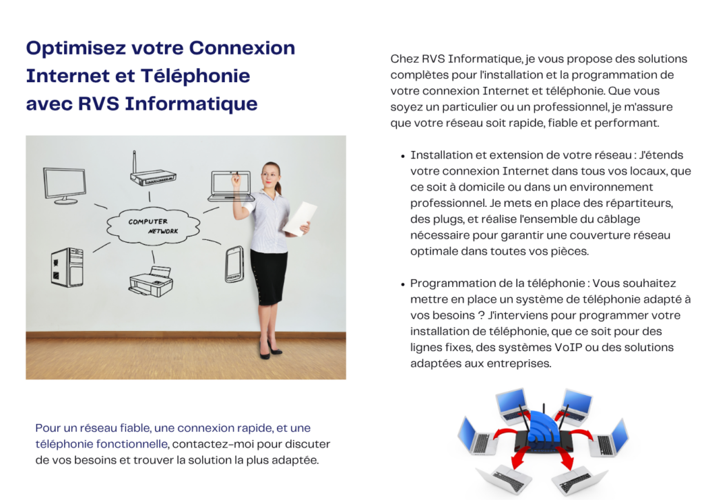 Connexion Internet et Téléphonie avec RVS Informatique